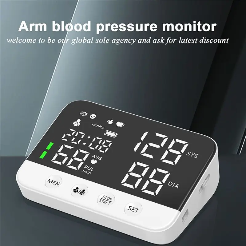 Home Electronic Blood Pressure Meter Smart Blood Pressure Meter BP Monitors Meter-AEF7