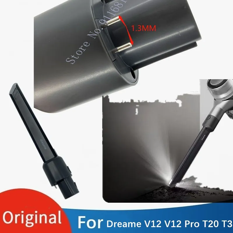 Dreame R10 R20 R10pro V12  Pro T20 T30 Spare Parts Tool Brush LED Crevice Nozzle Accessories (applicable to 1.3mm spacing)