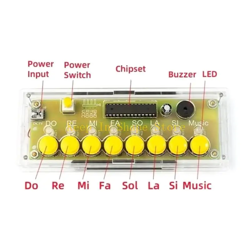 U1JC Beginner Friendly Keyboard PCB Assembly Package With Clear Case And Step By Step Guide
