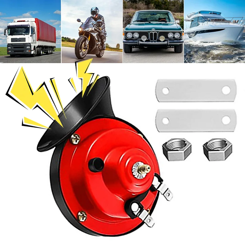 Super Loud 12/24V Train Horn 300DB Waterproof Universal Automotive Loudspeaker For Car Motorcycle Truck Boat Electric Sound Sign