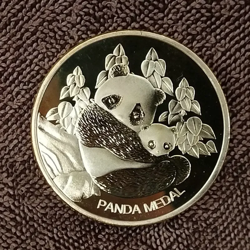 

Panda Commemorative Gold-plated Silver Coin