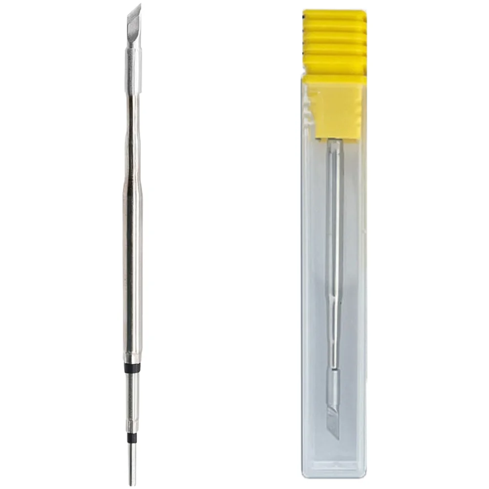 Soldering Iron Tips C210 Type 3pcs Set Flat Curved and Extra Pointed Copper Tips for 210 Series Soldering Equipment