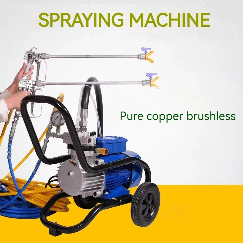 High-Pressure Airless Sprayer Electric Paint Spraying Machine 5200W Home Improvement Equipment  Multi-Purpose Painting Tool