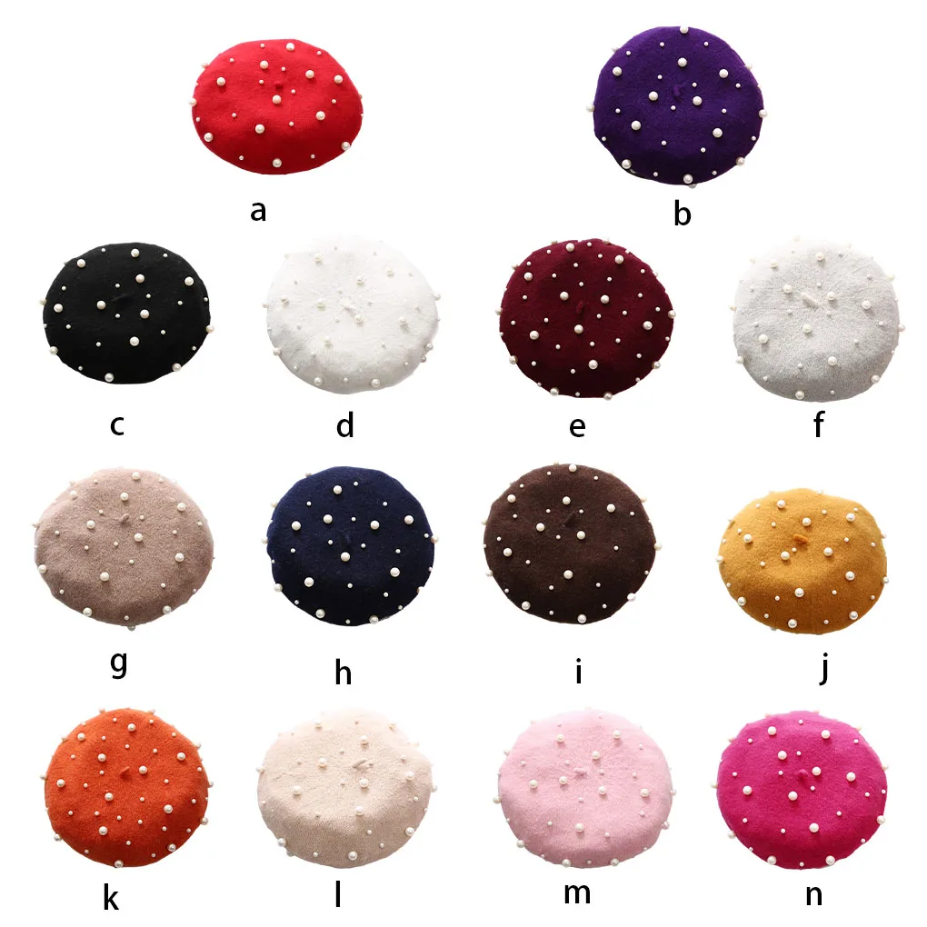 Beret Fashion Design Hat Exquisite Workmanship Beanie Caps for Women Girls