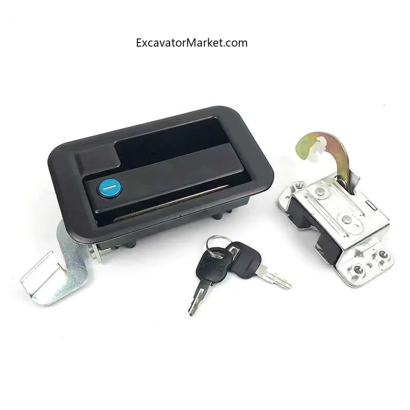 For excavator For Caterpillar E312B/320B/320V1V2/D Excavator Accessories Cab Door Lock Assembly Outer Handle