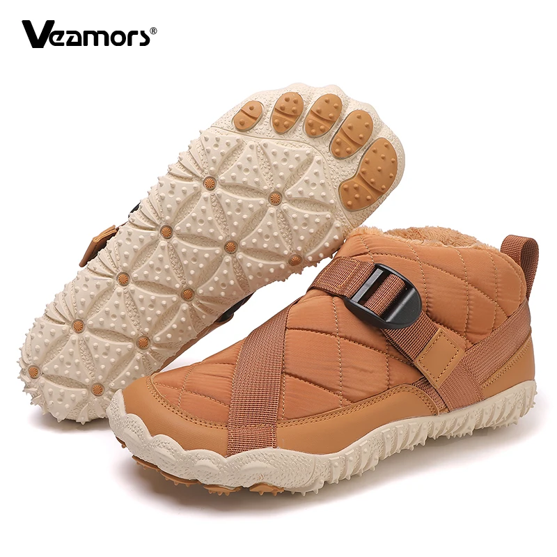 

Men's Non-slip Hiking Shoes Women Plush Warm Casual Sneakers Winter Trekking Camping Cotton Shoes Unisex Outdoor Sports Shoes