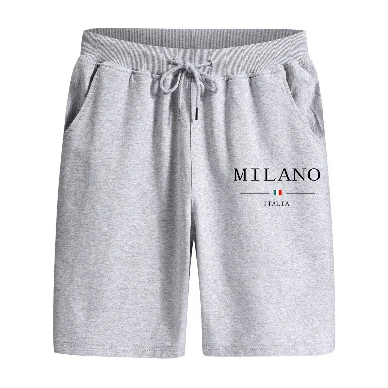 High Quality Home Outdoor Casual Fashion Shorts 2026 Summer New Arrival Men Walking Shorts Italy Printed Knee Length Pants