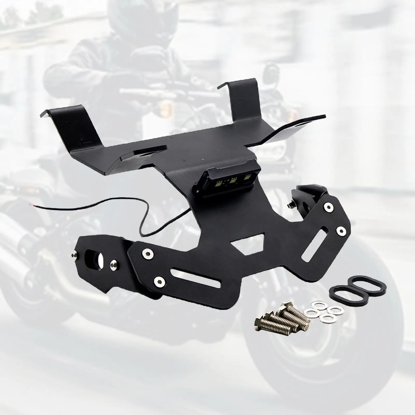 

Motorcycle License Plate Holder w/LED Light for Honda CB125R