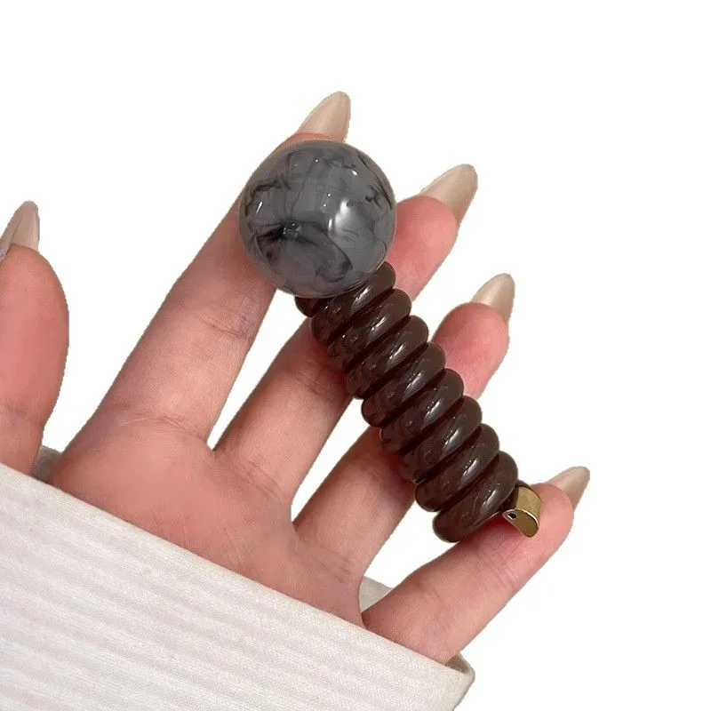 

Новая винтажная эластичная повязка для волос в форме сердца для женщин и девочек, резинка для хвоста, скранчи, аксессуар для волос