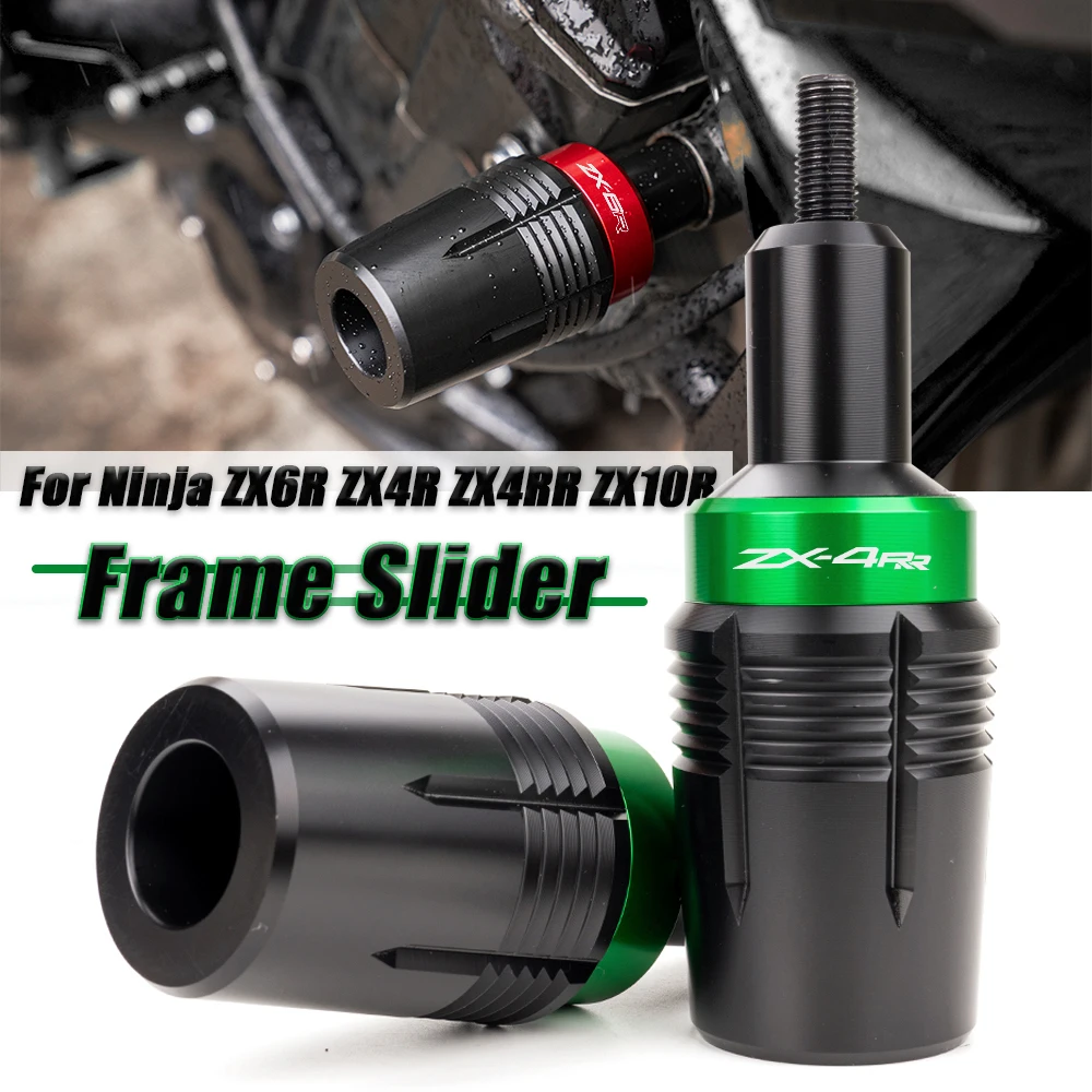 

For KAWASAKI Ninja ZX6R ZX4R ZX4RR ZX10R Motorcycle Accessories Frame Sliders Falling Protection Crash Protector ZX-4RR ZX-6R