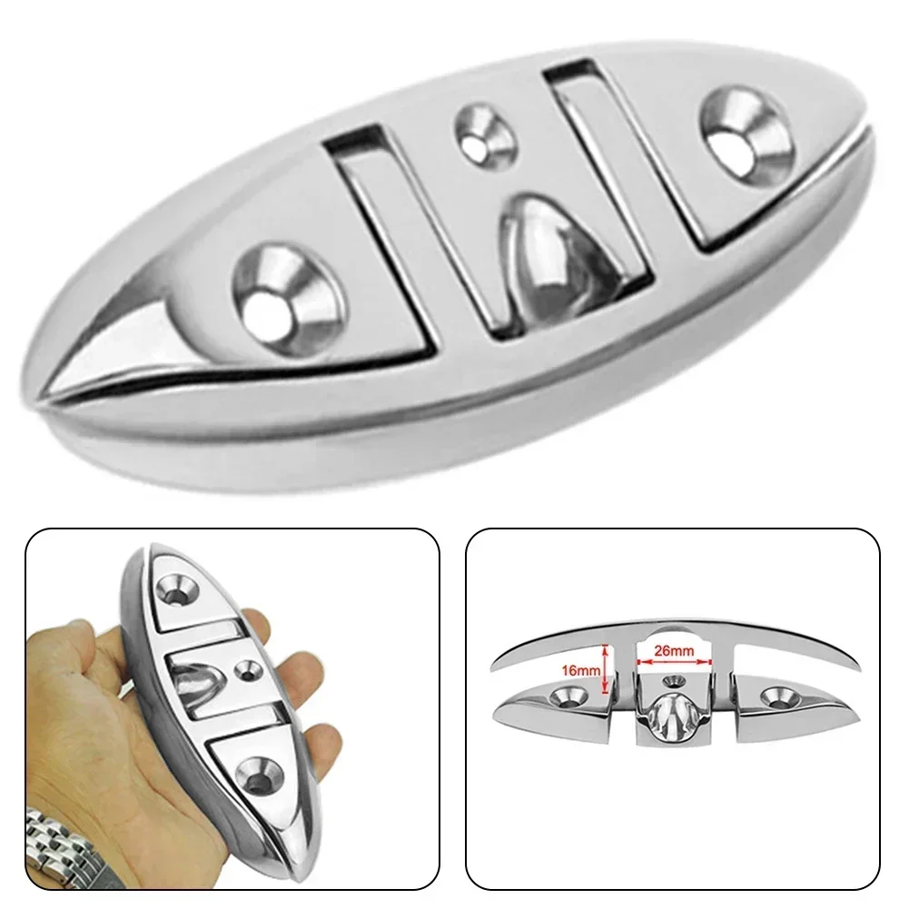 

Brand New Outdoor Folding Bolt Boat Marine Polished Mirror Stainless Steel 316 130*47*12mm 254 Grams Accessories