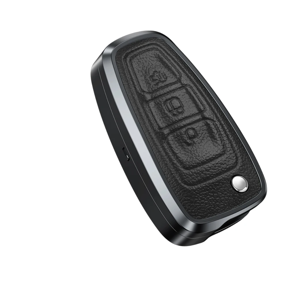 Alloy Leather Car Folding Key Case Full Cover For Ford Focus 2 3 MK3 ST RS Ecosport Kuga Escape Fiesta Fold C-Max S-Max Mondeo - Image 6