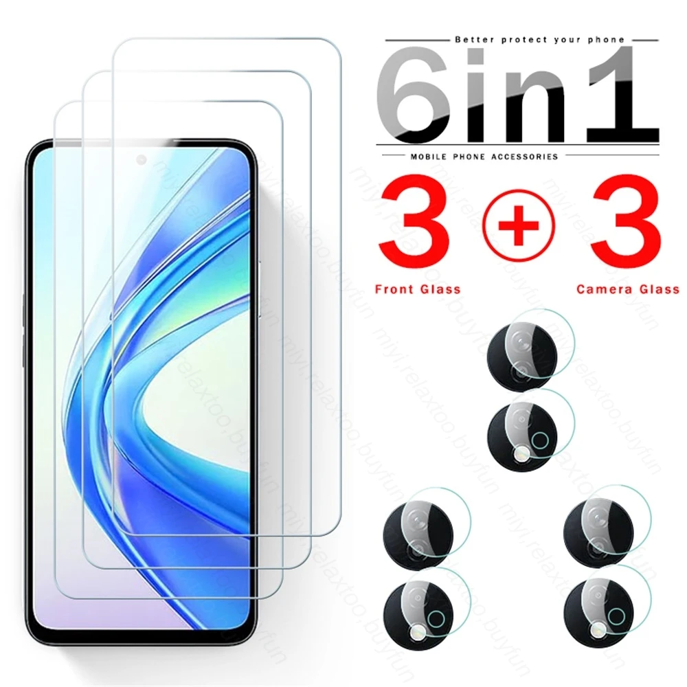 Honor X7b 4G 카메라용 강화 유리 스크린 보호대, HonorX7b Honar X 7b X7b b 4G CLK-LX1 6.8 인치 휴대폰 필름, 6To1