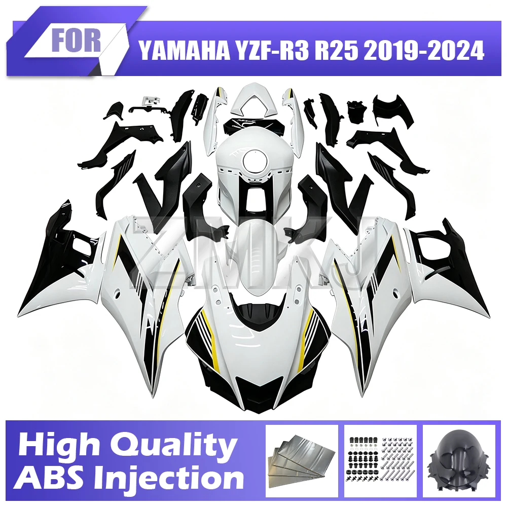 R3 R25 2024 New Body Kit For YAMAHA YZFR3 YZFR25 2019-2021 2022 2023 ABS Injection Molding Motorcycle Full Fairing Bodywork Set