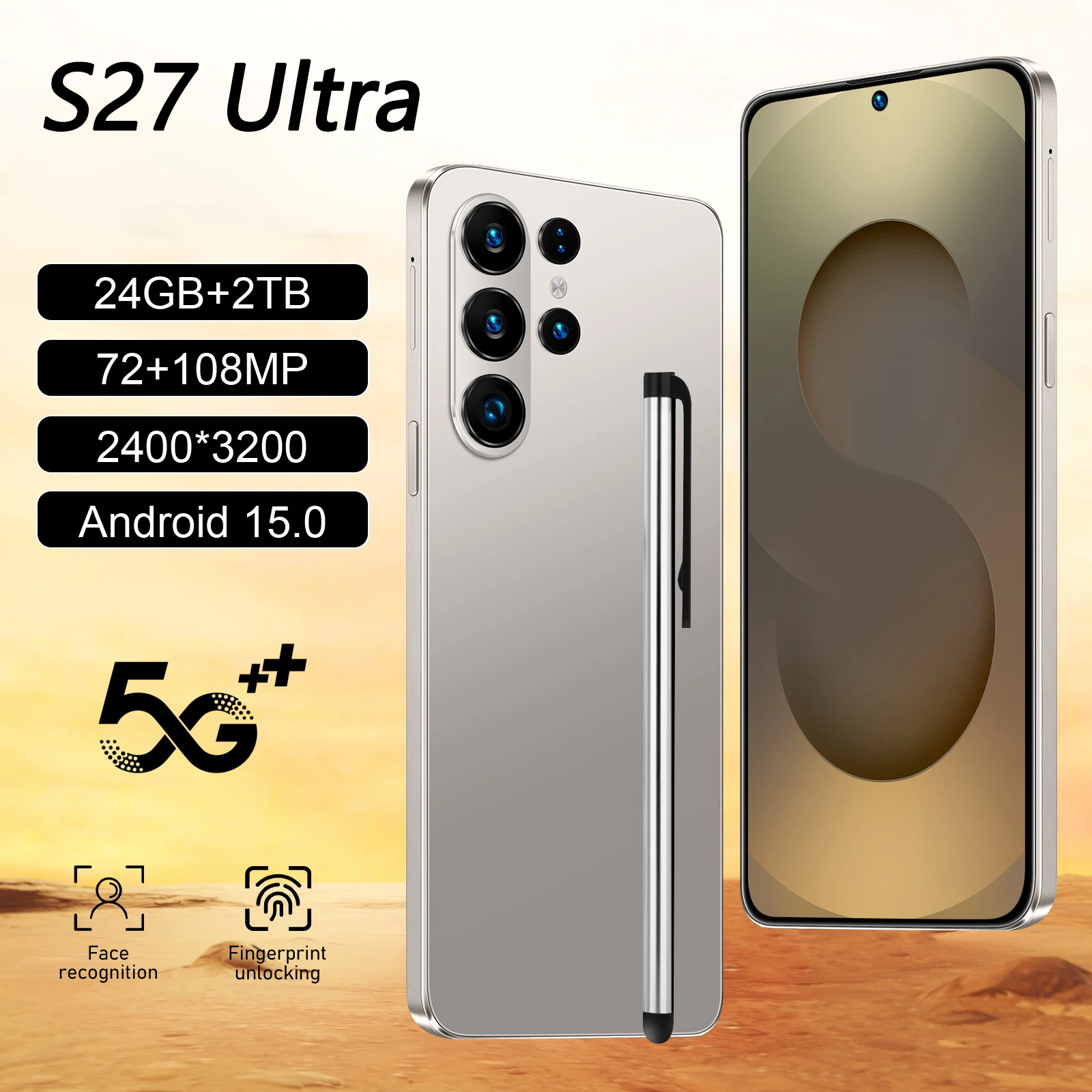 

2026 HOT Silicone Case For S27 Ultra NEW 7.3 Inch Smartphone Shockproof Cover Moblie Phones Cases Accessories High Quality