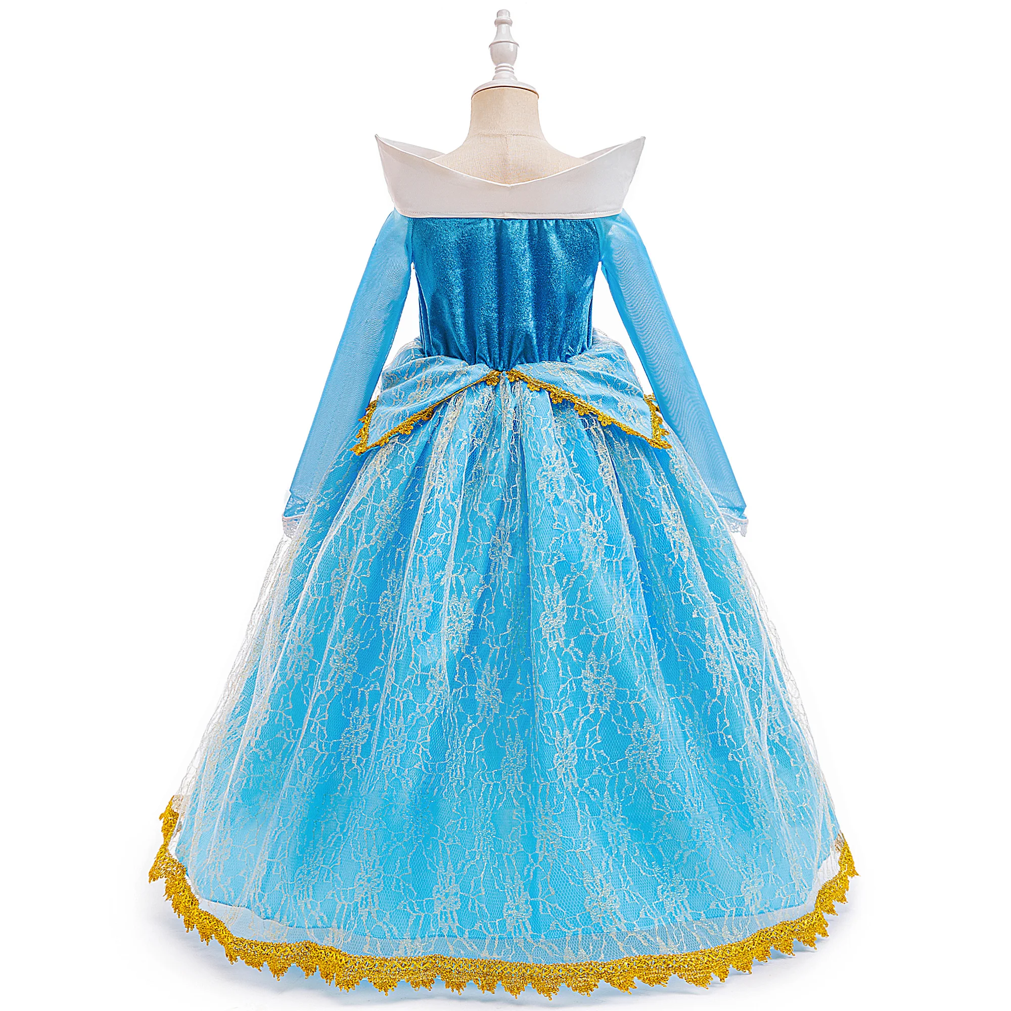 Girls Sleeping Beauty Aurora Princess Halloween Cosplay Dress Fancy Tulle Carnival Party Princess Dresses Girls Birthday Costume