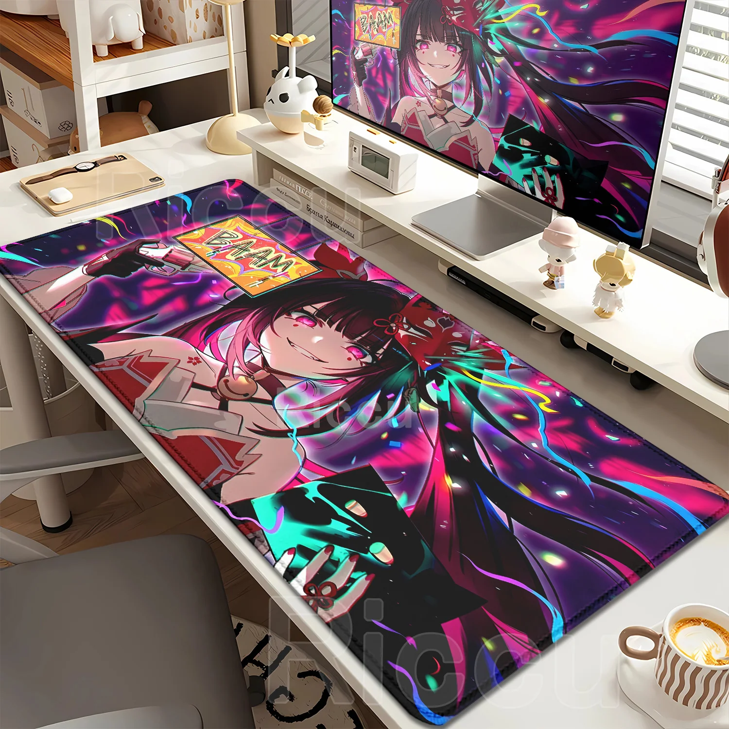 HD Gaming Honkai Star Rail Sparkle Mouse Pad Cute Gamer Anime Girl Mousepad Laptop Accessories Keyboard Rug Kawaii Soft Desk Mat