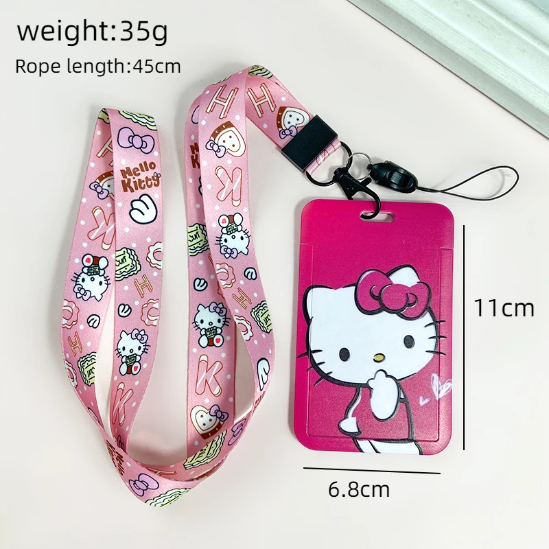 Sanrio Hello Kitty Cinnamoroll Melody Lanyard For Keys ID Card Bus Gym Badge Holder Neck Strap Hang Rope Lariat For Mobile phone