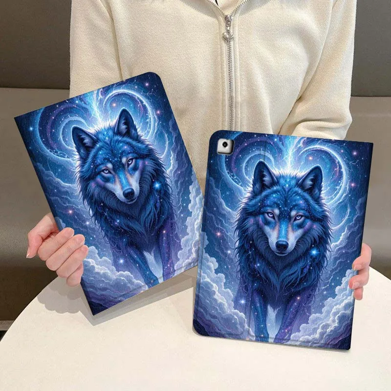 

Cartoon Anime Wolf Art For iPad Pro Air Mini 1 2 3 4 5 6 7 7th 8th 9th 10th 11th 10.2 9.7 10.5 10.9 11 2024 2025 Tablet Case