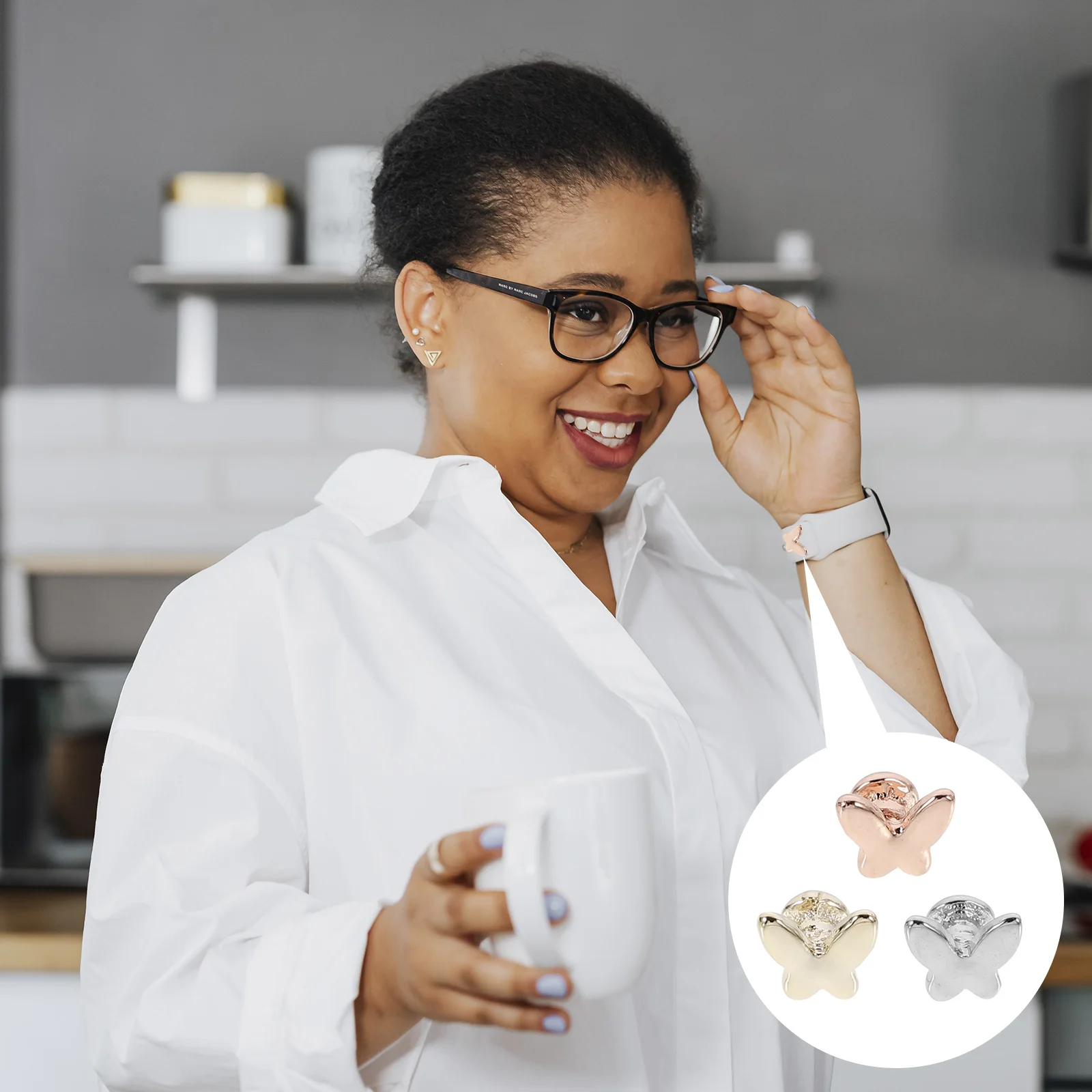 

3Pcs Decorative Studs for Watch Band High Quality Charm Nail Fit Securely on Strap Holes Fashionable Gift Idea Bright Shiny