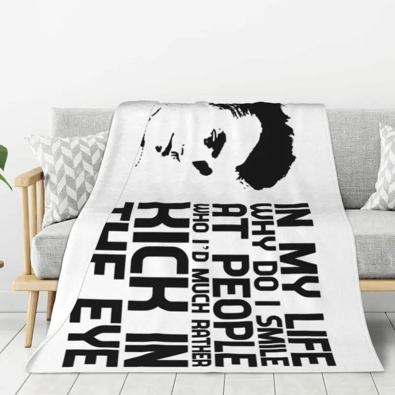

Custom Smiths Heaven Knows Lyrics Blankets Warm Flannel Throw Blanket for Bedroom Office Bedspreads