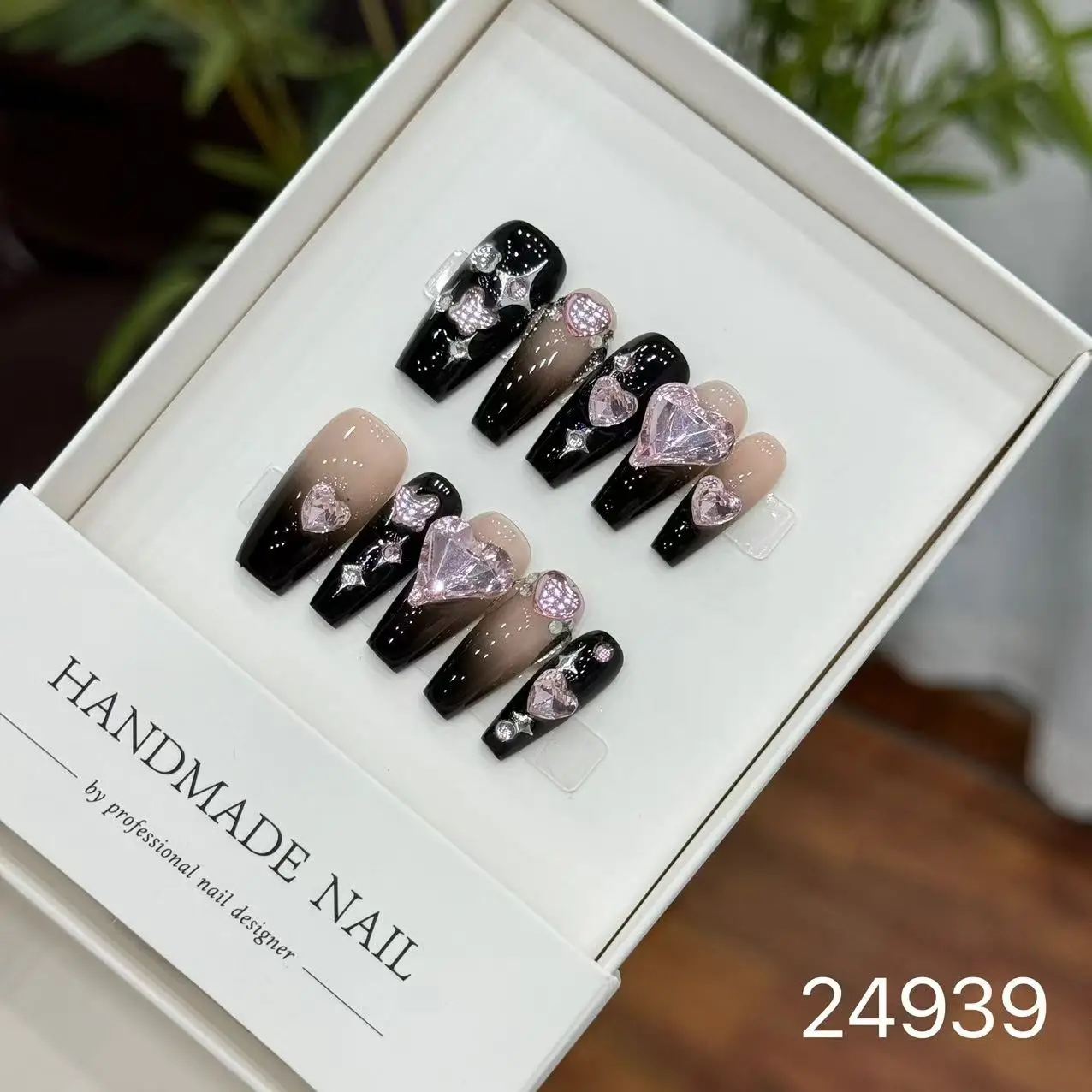 Emmabeauty Handmade Press On Nails with Purple Princess Millennial Spice Girl Sweet and Cool High-quality Dazzling Color