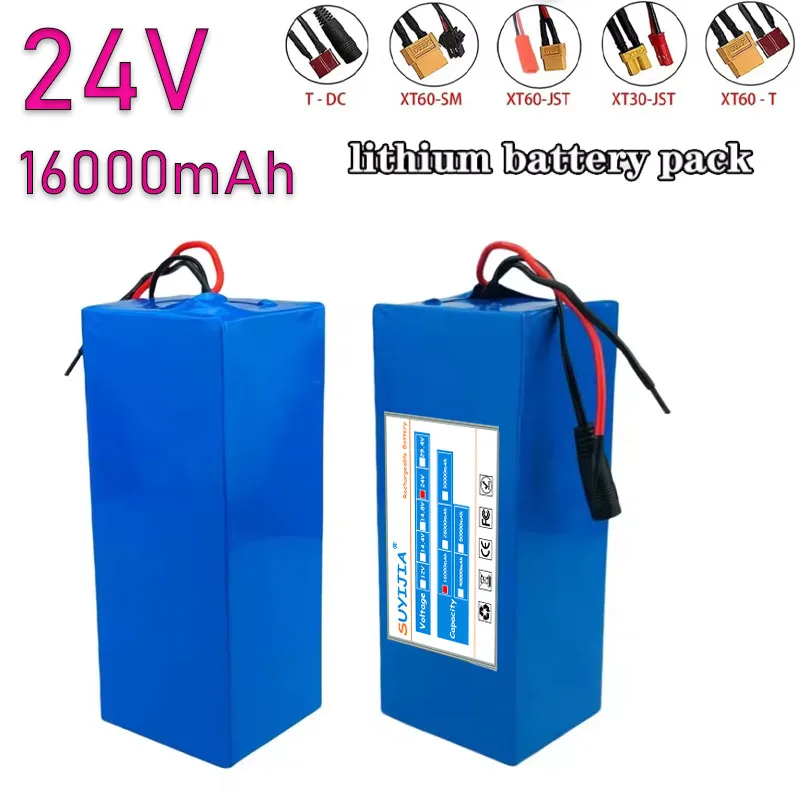 

Batterie Au Lithium Pour Scooter Électrique, Batterie Avec Pack, 24V, 16Ah, 18650, 7s5p, 16000mAh, 1000W, 29.4V