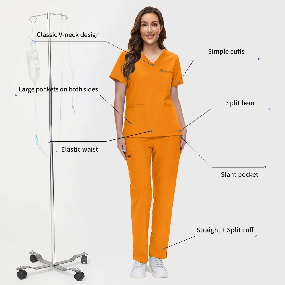 Scrub Uniforms Operating Room Clothes Pet Grooming Doctor Work Clothes Health Care Medical Accessories Unisex Aesthetics Uniform