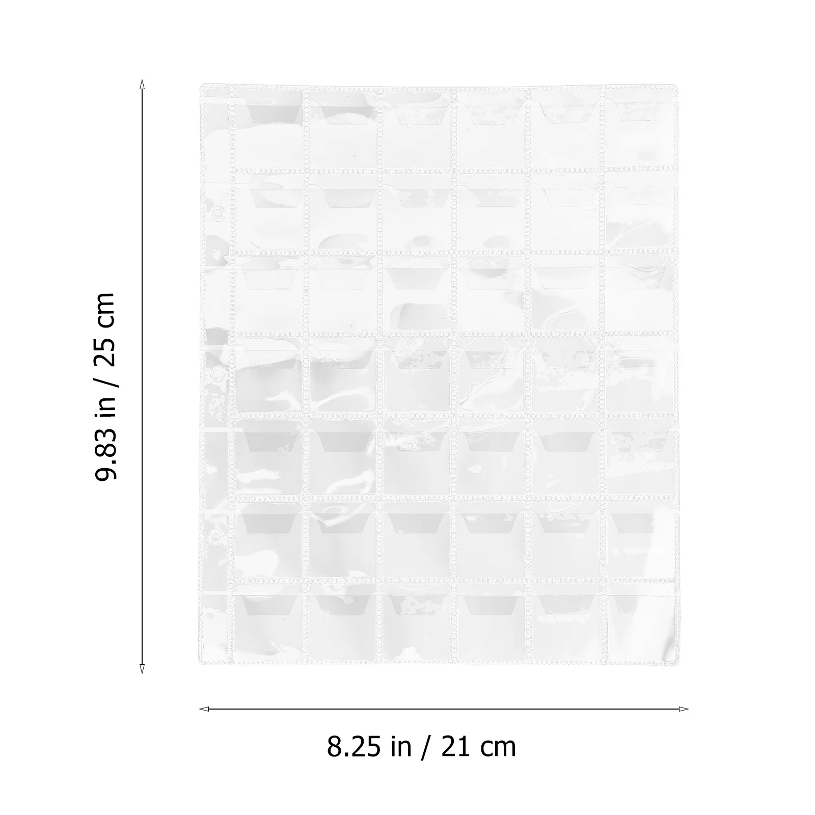 5Pcs Coin Collection Holder Album 42 Pockets Transparent Pages for Coins Banknotes Cards Collectibles Storage