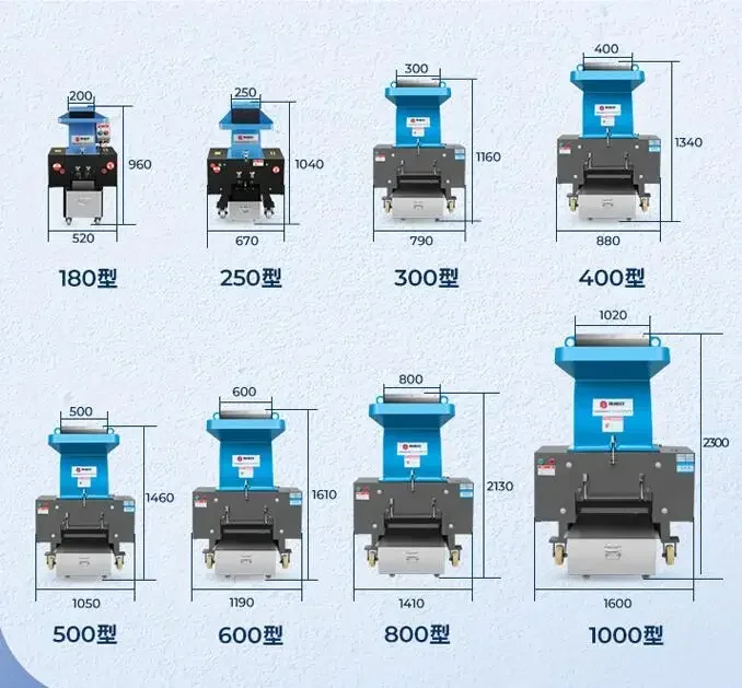 Powerful Plastic Shredder Bone PVC Pipe Bottle Crushing Machine 150-200kg/h Crusher Industrial Shredder Machine 380V