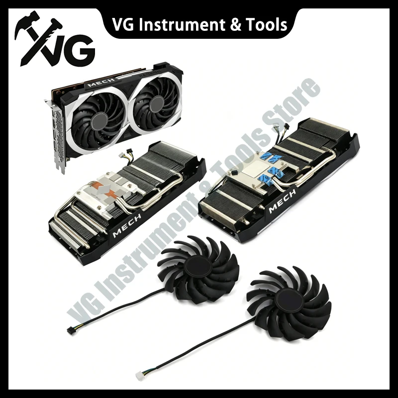 Suitable for MSI RX6600  6600XT  6650XT 6700XT  6750XT MECH Graphics Card Cooling Heatsink Fan