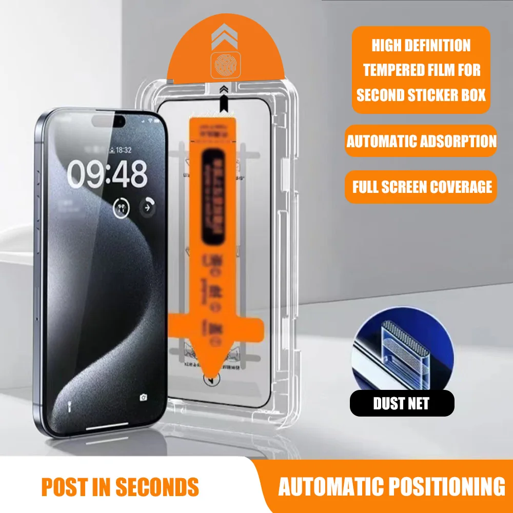 Dust Free Easy Installation Screen Protector For Poco X6 Pro F6 M6 Redmi Note 13 11 10 9 12 Pro 13C 14C 12C Mi 14 13T Pro Glass