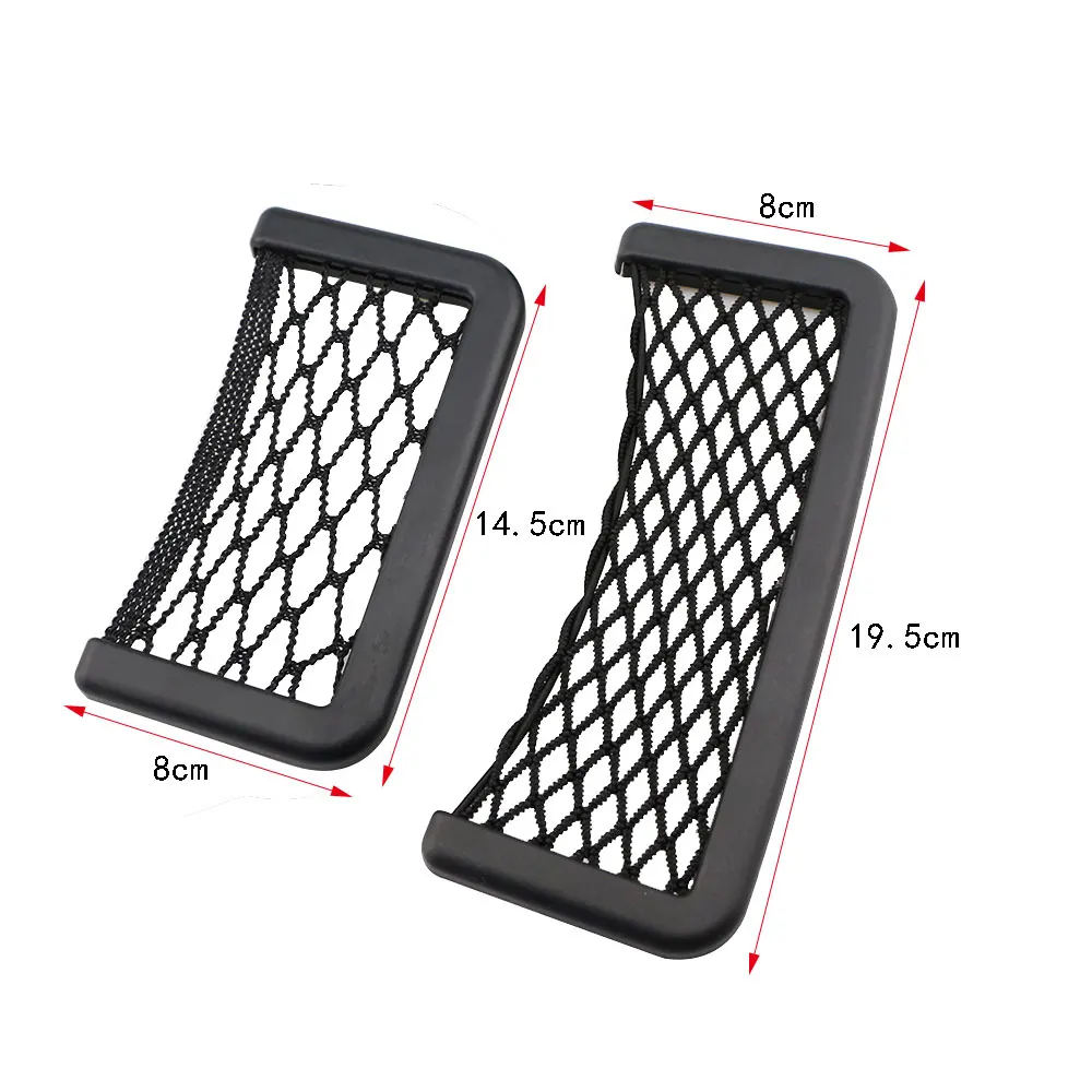 Universal Car Mesh Bag Paste Elastic Net Pocket Goods Phone Holder Storage Organizer Interior Accessories