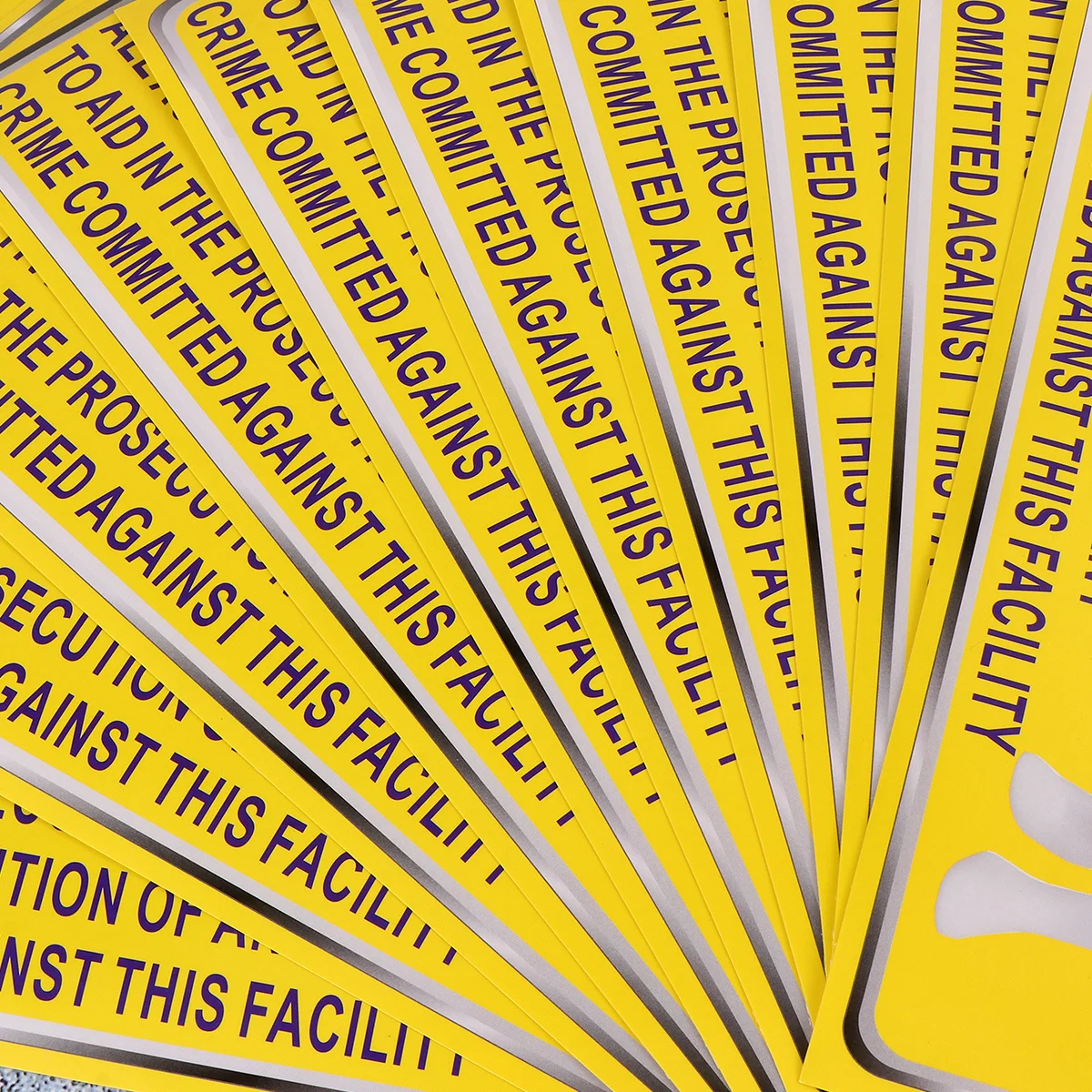 

5pcs Hour Monitor Warning Sticker Self-Adhesive Waterproof For Car Body Table Bumper Wall Outdoor Indoor Use Traffic Safety Sign