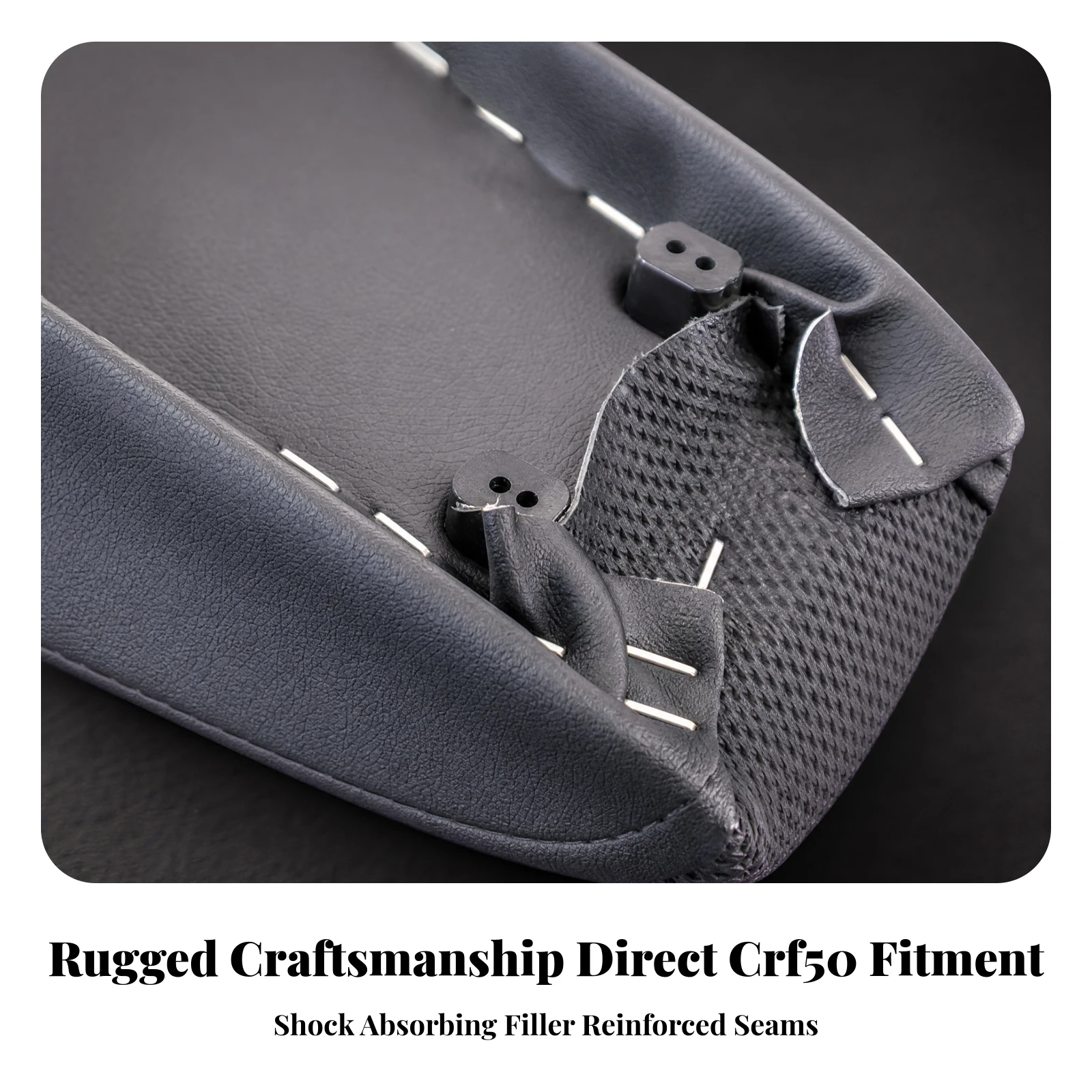 CRF50 Seat Cushion Shock Absorbing XR50 Motorcycle Seat Thick Padded Motorcycle Cushion Soft Comfortable for Dirt Bike Riders - view 5
