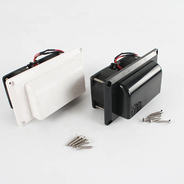 White/Black Caravan Accessorie 12V 15W 8500rpm RV Exterior Vent air Outlet Fast Oil Absorption Camper Car RV Range Hood Air Vent view 2