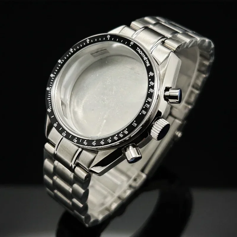

Multifunctional 39.7mm Speedmaster Case Suitable for Omga VK64 VK63 Quartz Movement Parts Fits 20mm Steel Band Case with Bezel
