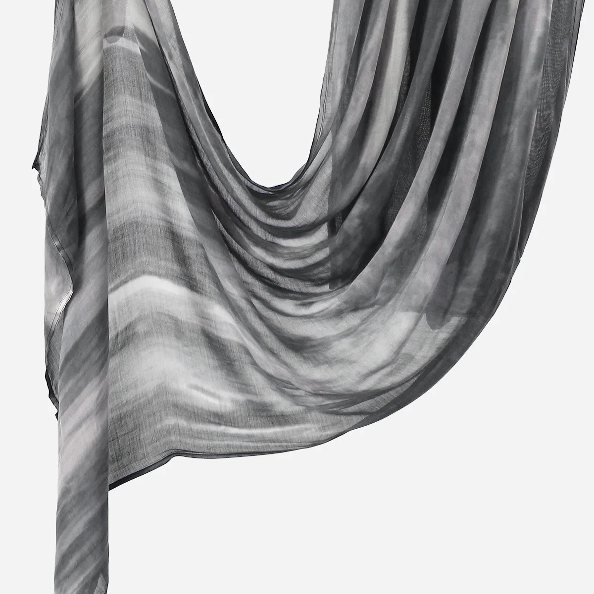 Women Rainbow Long Hijab Shawl Wide Edge Gradient Malaysian Style Headscarf Versatile Wrapping Scarf Headband Turbante Mujer