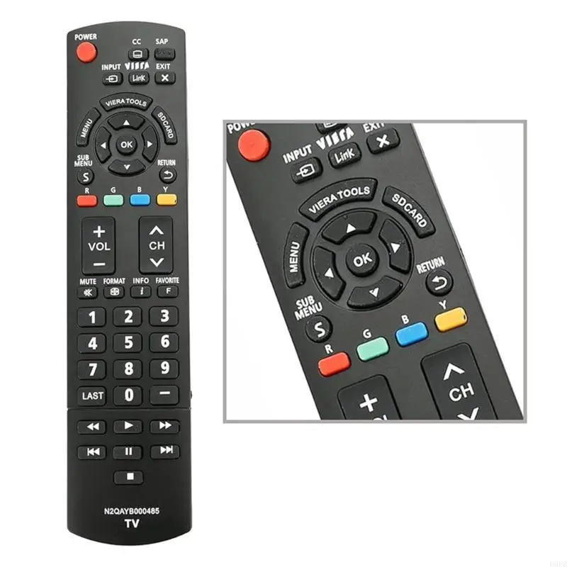 H9EB Remote Control Mudah Digunakan N2QAYB000485 untuk Televisi TCP58S2 Hitam