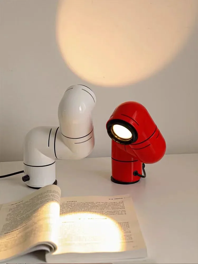 

Nordic Space Age floor lamp Designer Replica Red White Water Pipe Standing Lamp For Sofa Bedroom Room Living Room Decoration