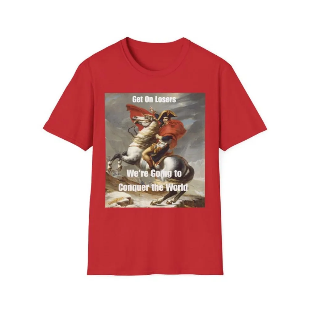 نابليون معبر جبال الألب تيز قميص الفاتح التاريخي خمر قائد فرنسي أعلى التاريخ العسكري الملابس أزياء الشارع #2