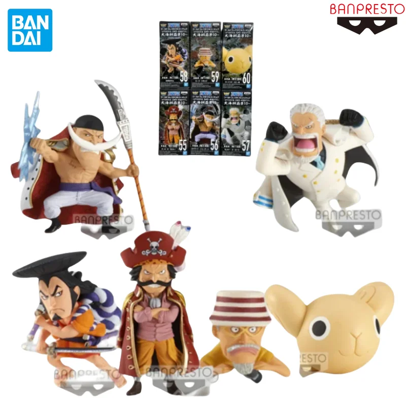 Original BANDAI BANPRESTO One Piece WCF WT100 Vol.10 Roger Garp Woop Slap Edward Newgate Kozuki Oden Going Merry Anime Figures