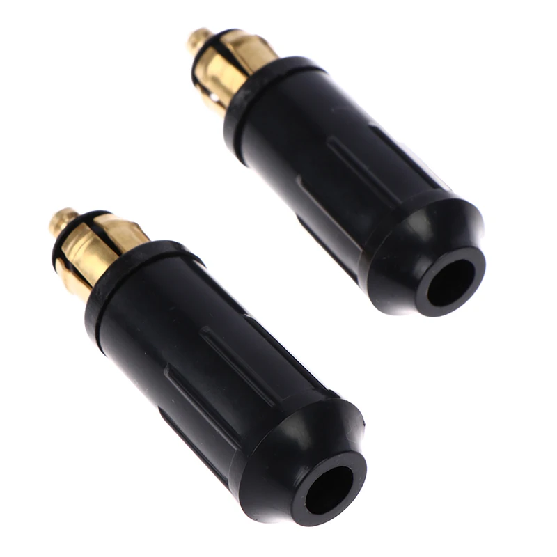 1Pcs DIY Din Hella Male Plug Powerlet Plug European Type 12V Cigarette Lighter Adapter Connector Fits Motorcycles