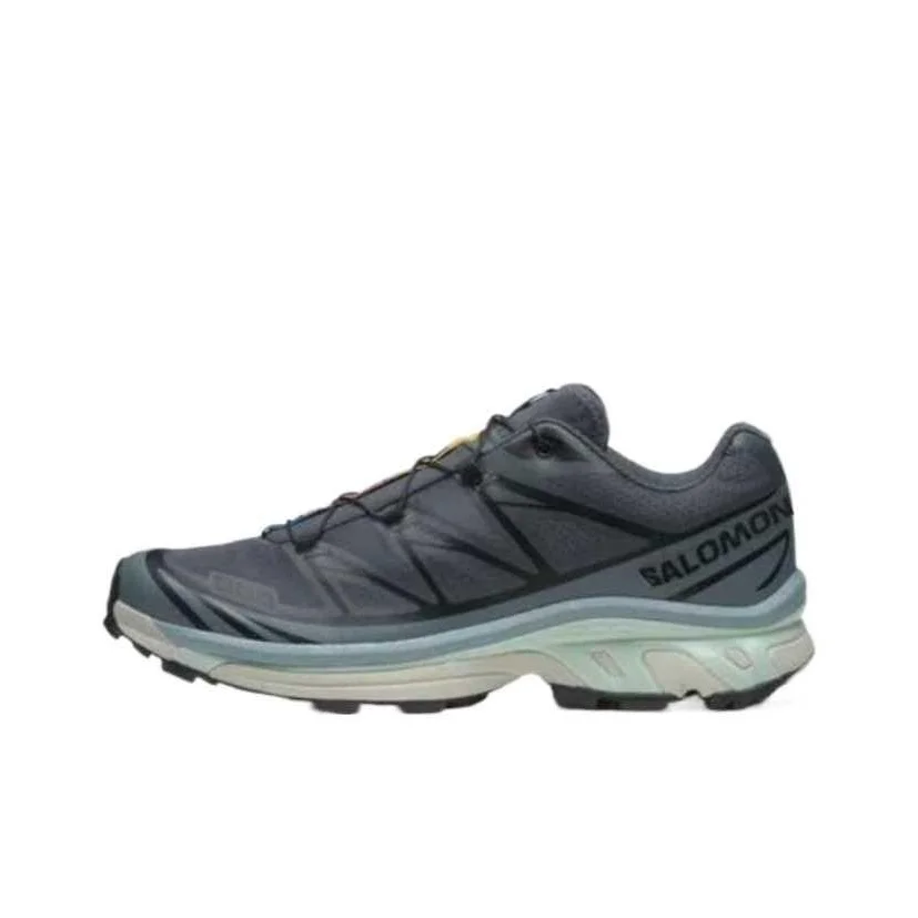 

SALOMON XT 6 Cushioning Abrasion Resistant Breathable Low top Running Shoes Unisex Turbulent Ranger Clear Light Blue L47738600