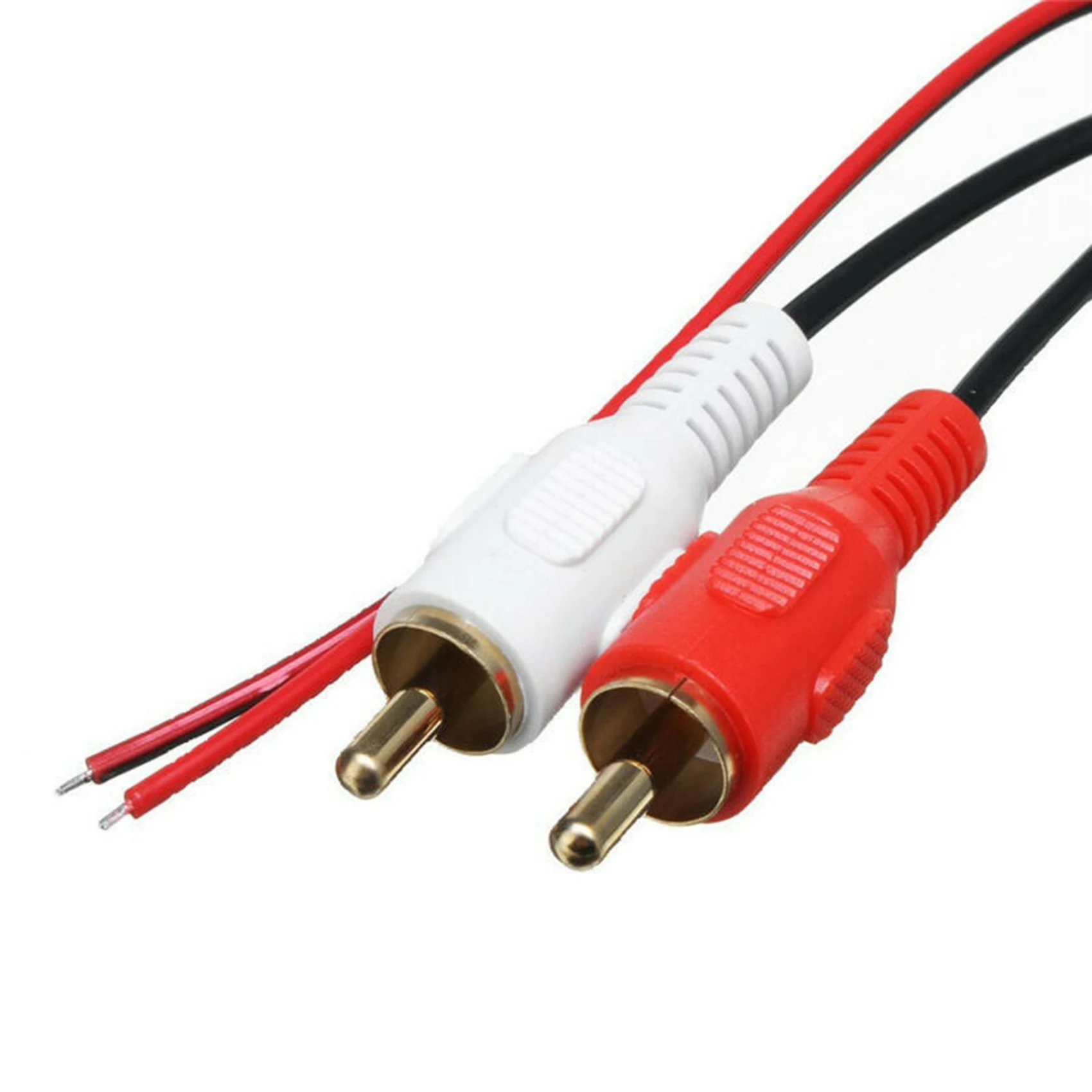 2 قطعة سيارة سماعة لاسلكية تعمل بالبلوتوث وحدة الموسيقى محول RCA AUX كابل الصوت العالمي 2RCA واجهة بلوتوث محول 5-12 فولت-VVNB
