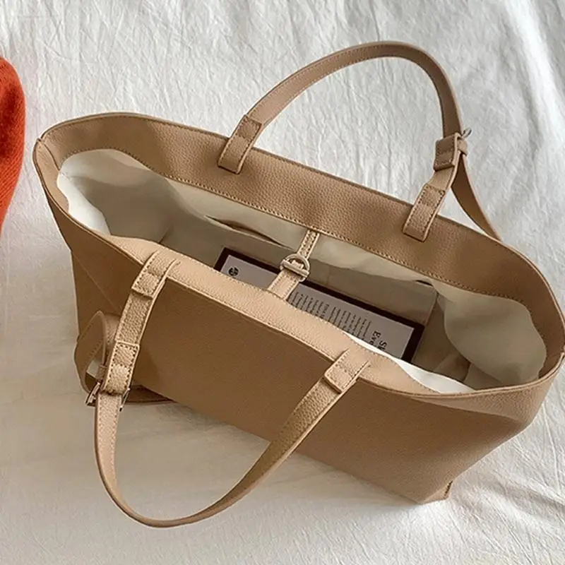 x90d-korean-design-handbag-for-women-with-various-carry-option-and-spacious-space-pu-leather-shoulder-bag-for-work-or-leisure