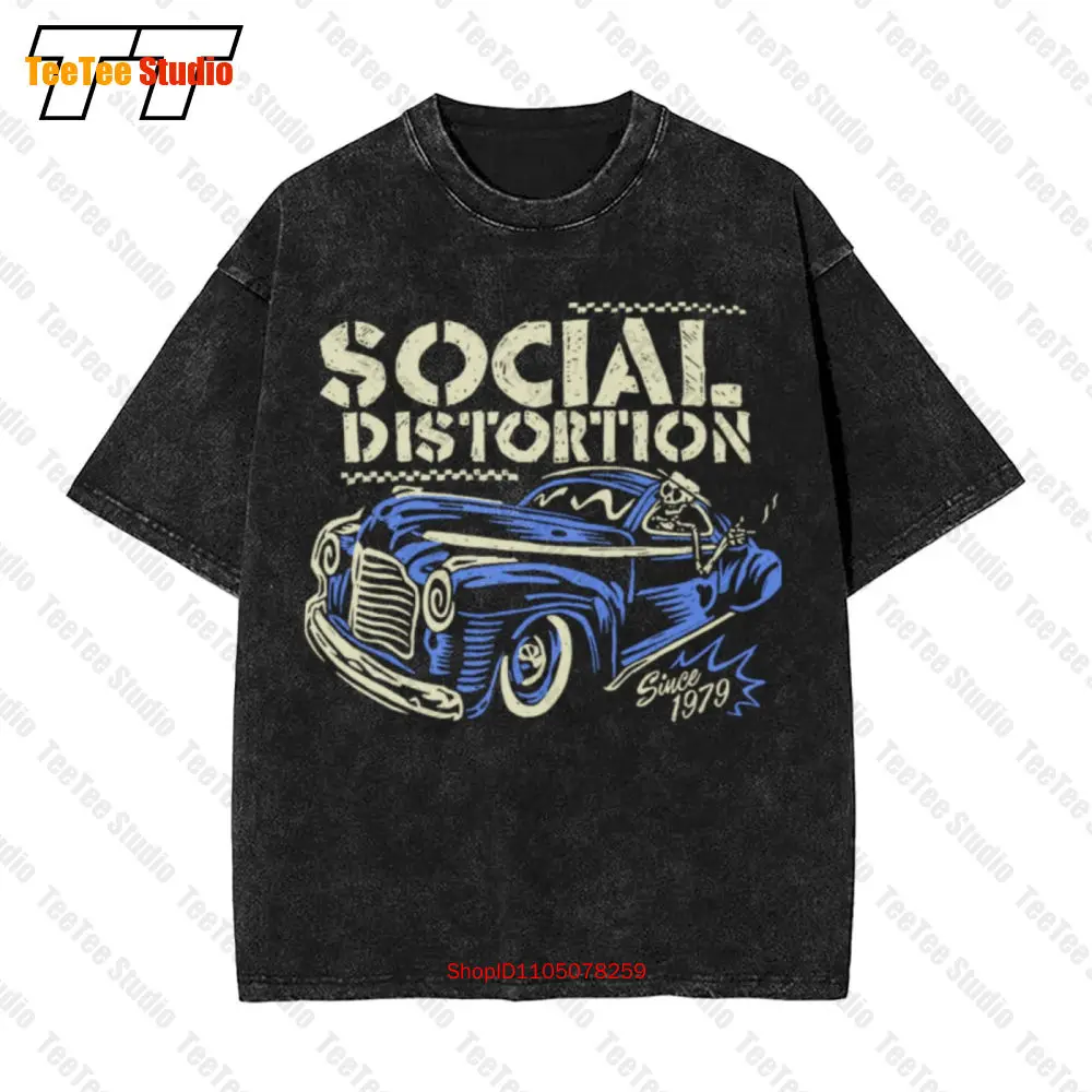 

Винтажная футболка большого размера Social Distortion Ride PA48