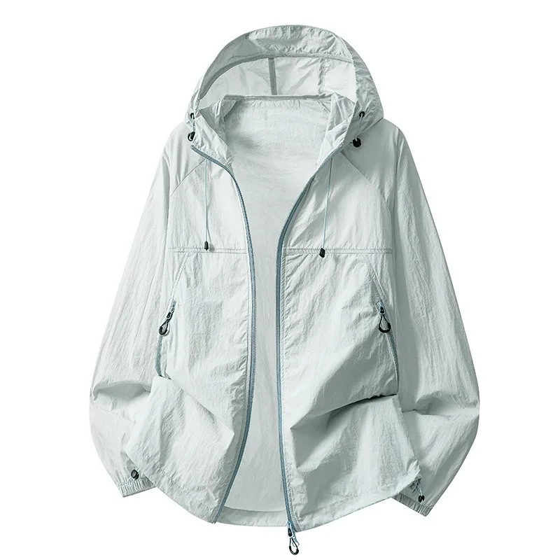 Men and Women Ice Silk Skin Shirt Lightweight Breathable Fishing Sun Protection Jacket Summer New Arrival UV Protection Clothing