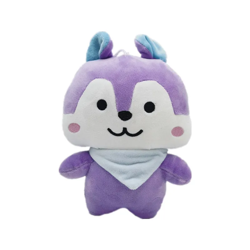 25CM Anime MANG Plush Toys Cartoon Purple Squirrel Animals Doll Kawaii Kpop Plushie Pillow Cushion Birthday Gift