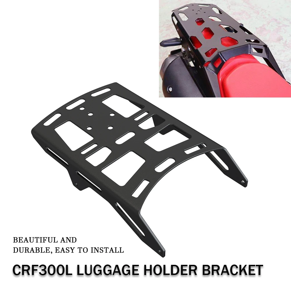 

New CRF300L Accessories Rear Carrier Luggage Rack Tailbox Fixer Holder Cargo Bracket Tailrack For Honda CRF 300L Rally 2021-2024